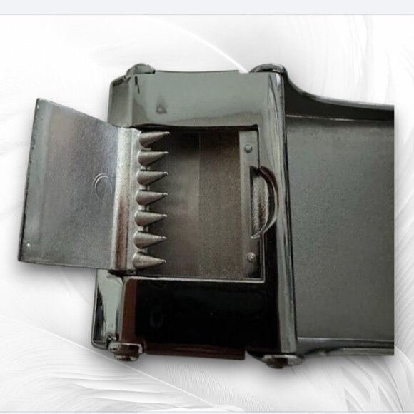 Men's Genuine Leather Belt Adjustable Belt Classic Length: 45 inch - Picture 4 of 8